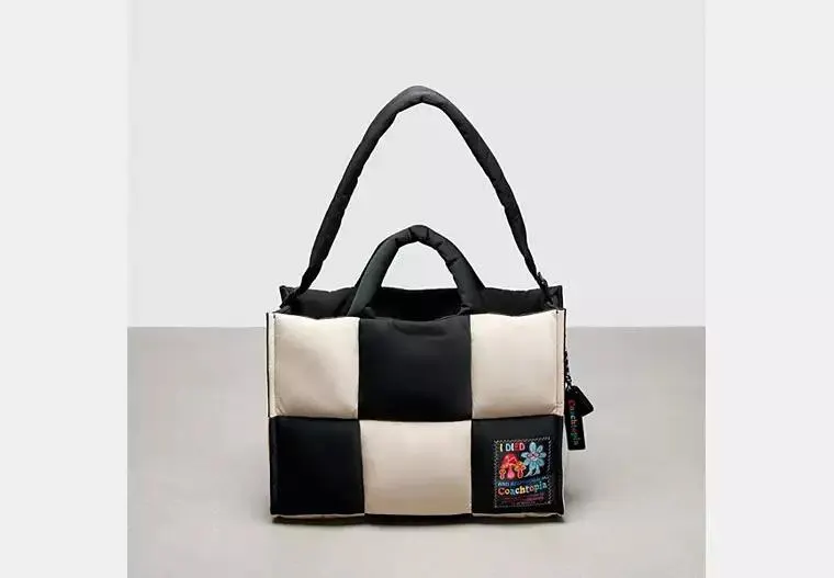 Coachtopia Loop Tote In Recycled Polyester With Checkerboard Quilting