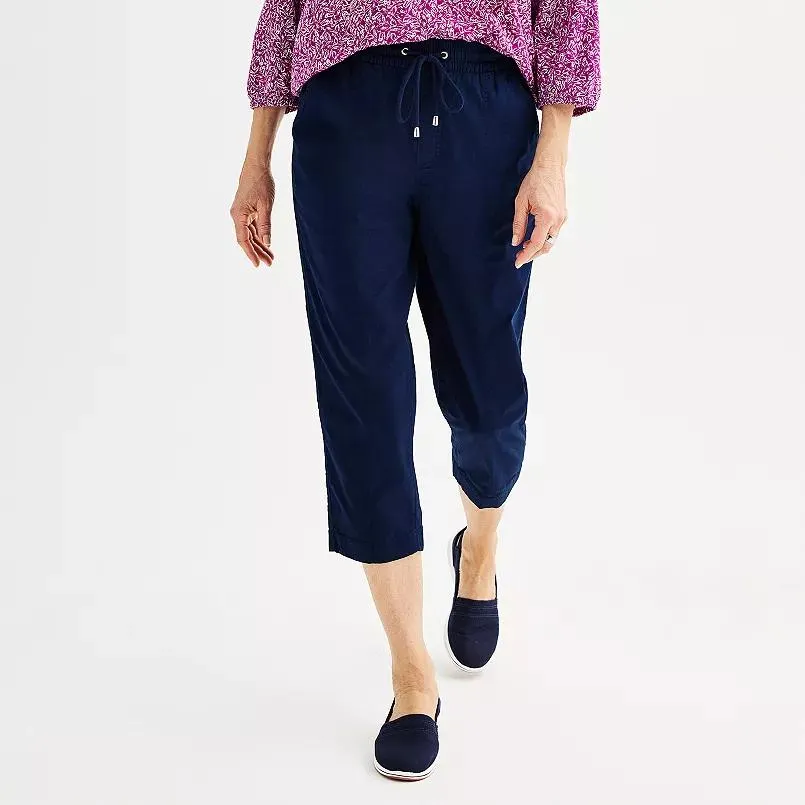 Women's Croft & Barrow® Utility Pull-On Capri Pants