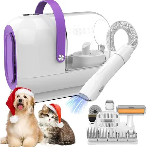 Homeika 3L Pet Grooming Vacuum Pet Hair Suction & Tools - H317-WHITE - Open Box