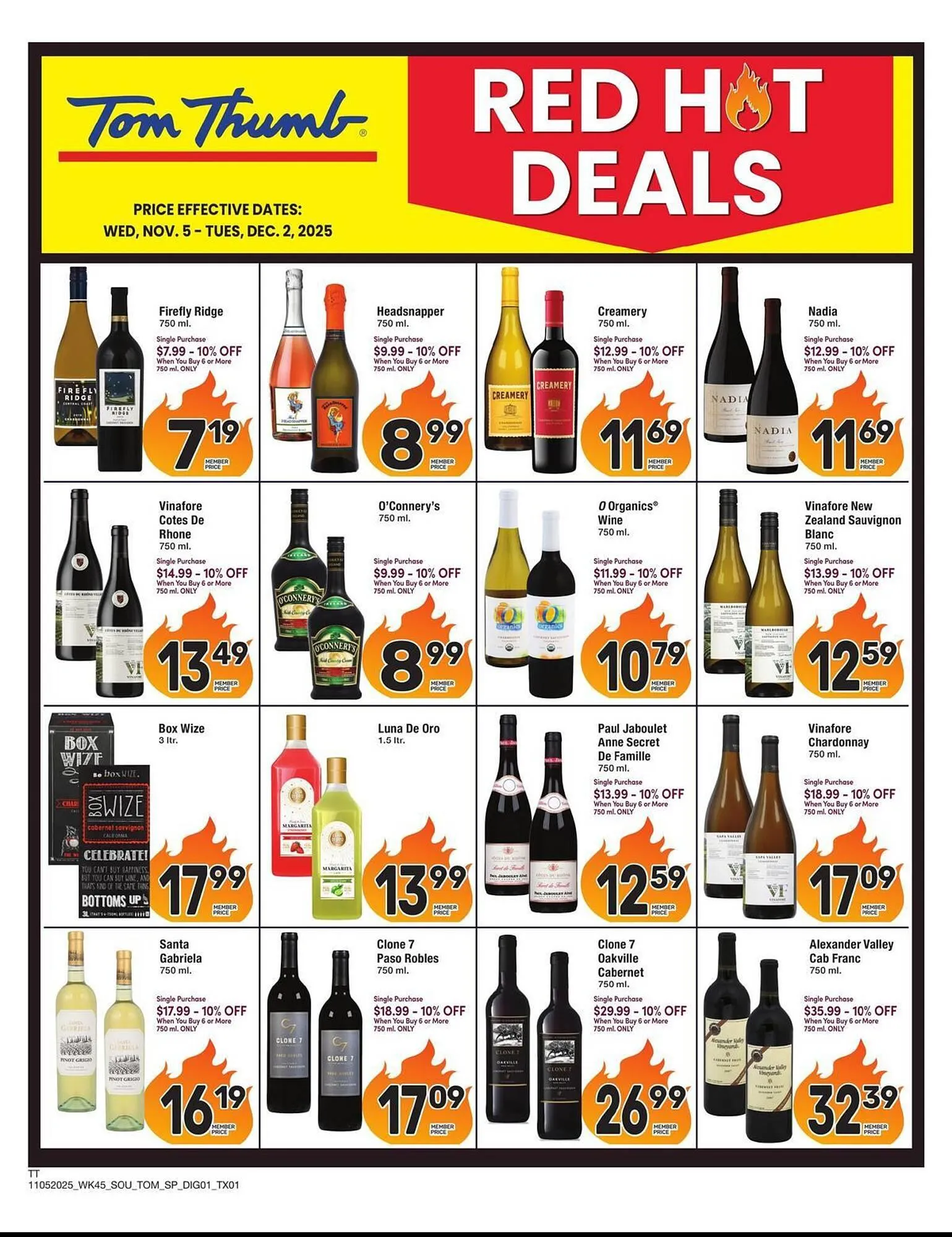 Weekly ad Tom Thumb weekly ad from November 5 to December 2 2025 - Page 1