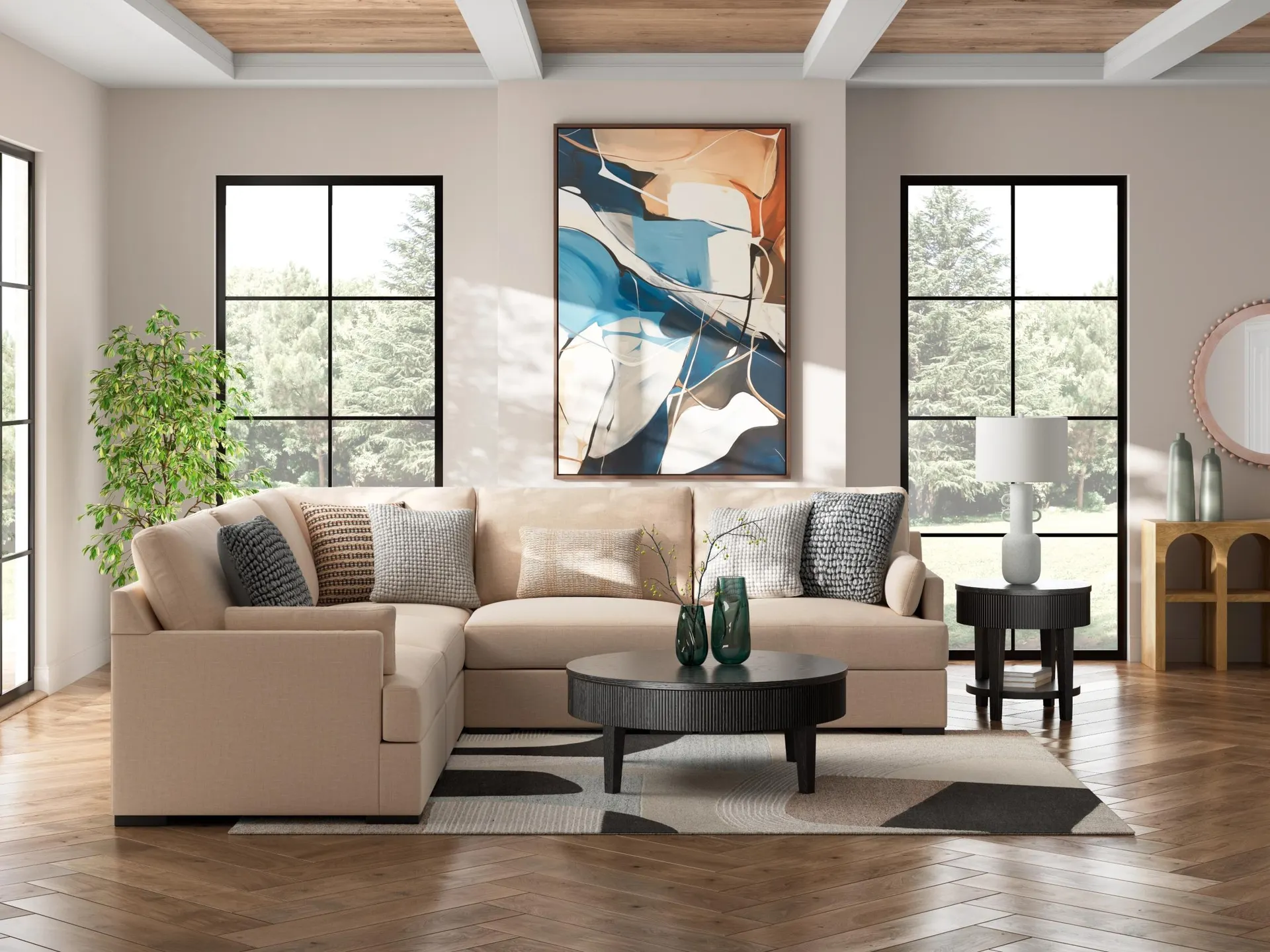 Regality 5-Piece Next-Gen Nuvella™ Performance Fabric Modular Sectional