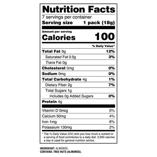 Alesto 100 calorie raw almonds