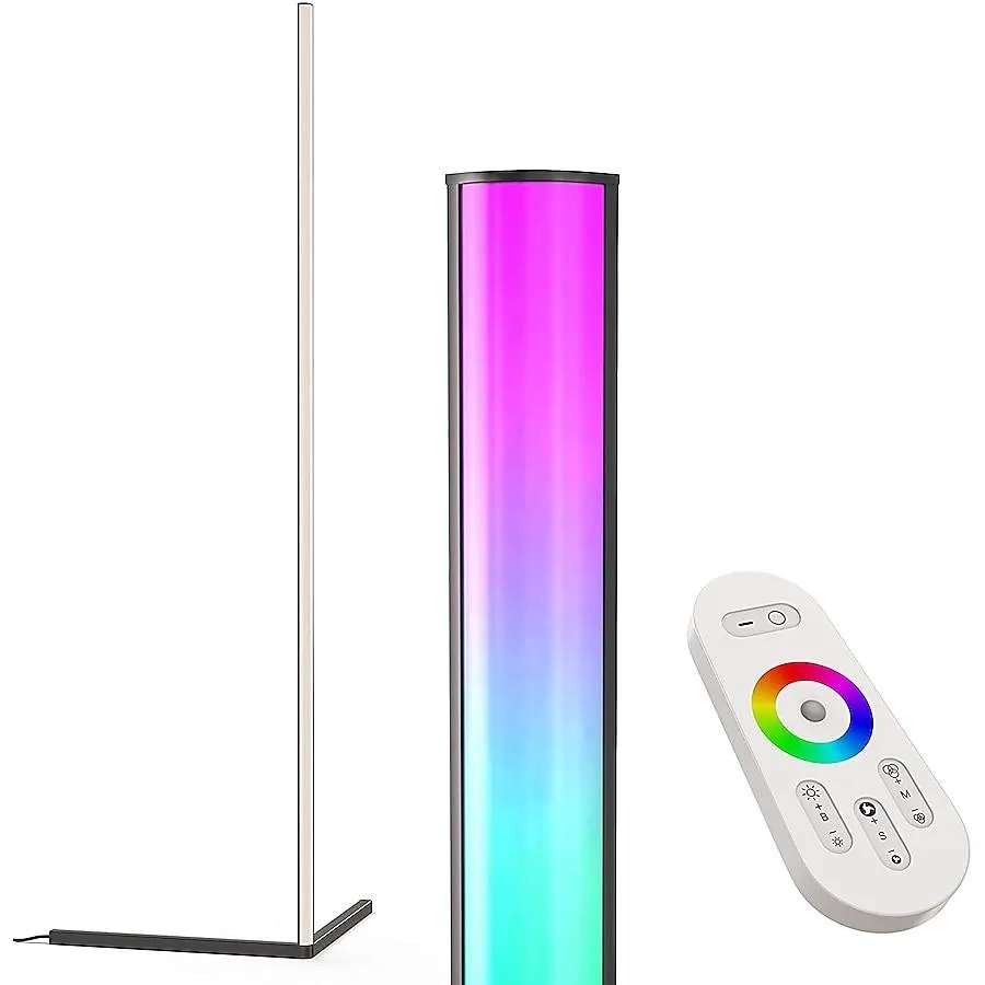 SUPERHUNTER 55.9-in Black Tripod Floor Lamp with Plastic Shade