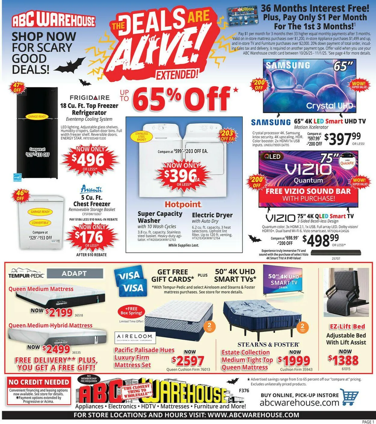 ABC Warehouse Current weekly ad - 1