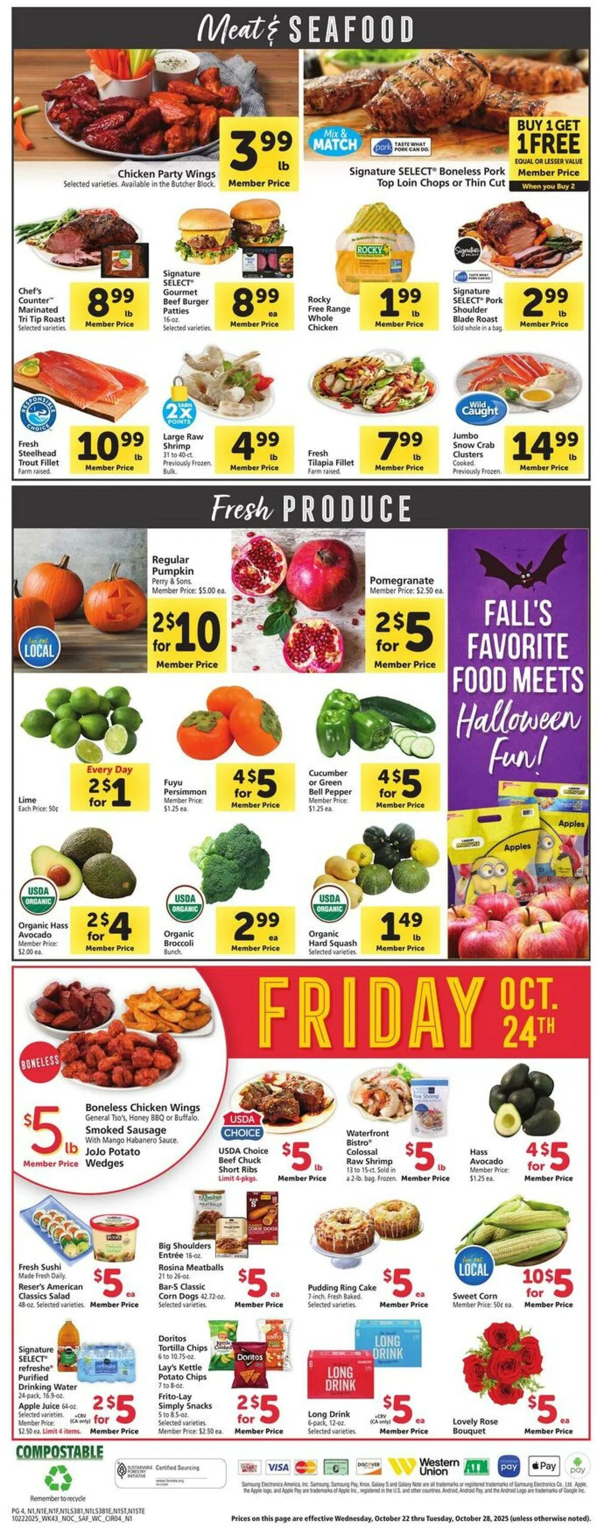 Weekly ad Safeway Current weekly ad from October 22 to October 28 2025 - Page 4
