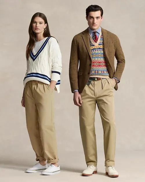 Whitman Relaxed Fit Pleated Chino Pant