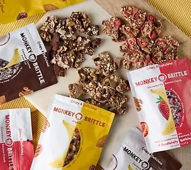 Monkey Brittle (6) 2-oz Bags of Monkey Brittle Variety