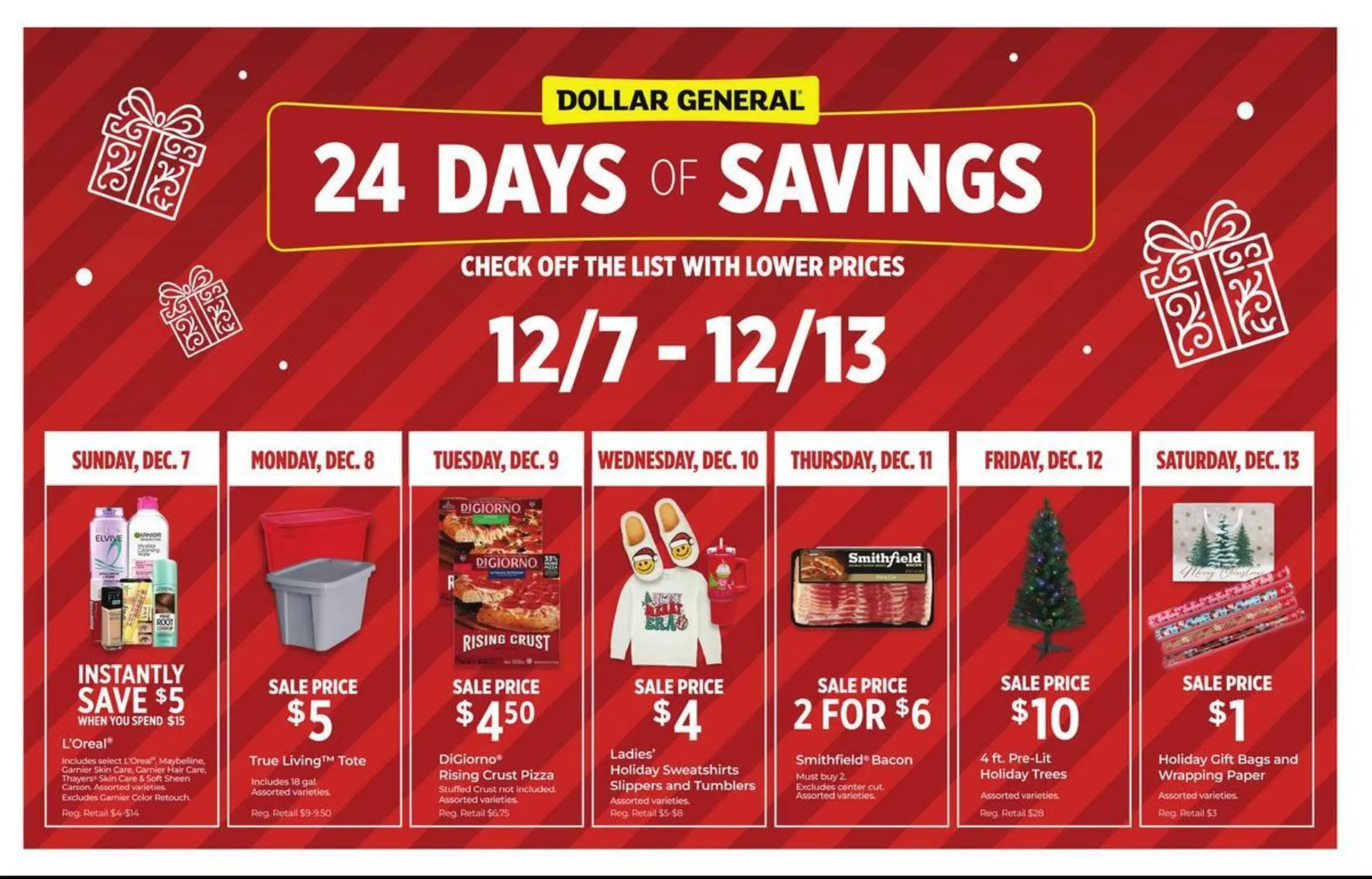 Weekly promotion Dollar General weekly ad spanning from December 7 to December 13 2025 - Page 4 for Catalogue 365
