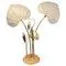 Large Italian Brass Crane Table Lamp by Antonio Pavia, 1980s