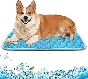 Dog Cooling Mat Non-Toxic Self Cooling Pad for Dogs Cats in Hot Summer Cool Pad Washable & Easy Clean