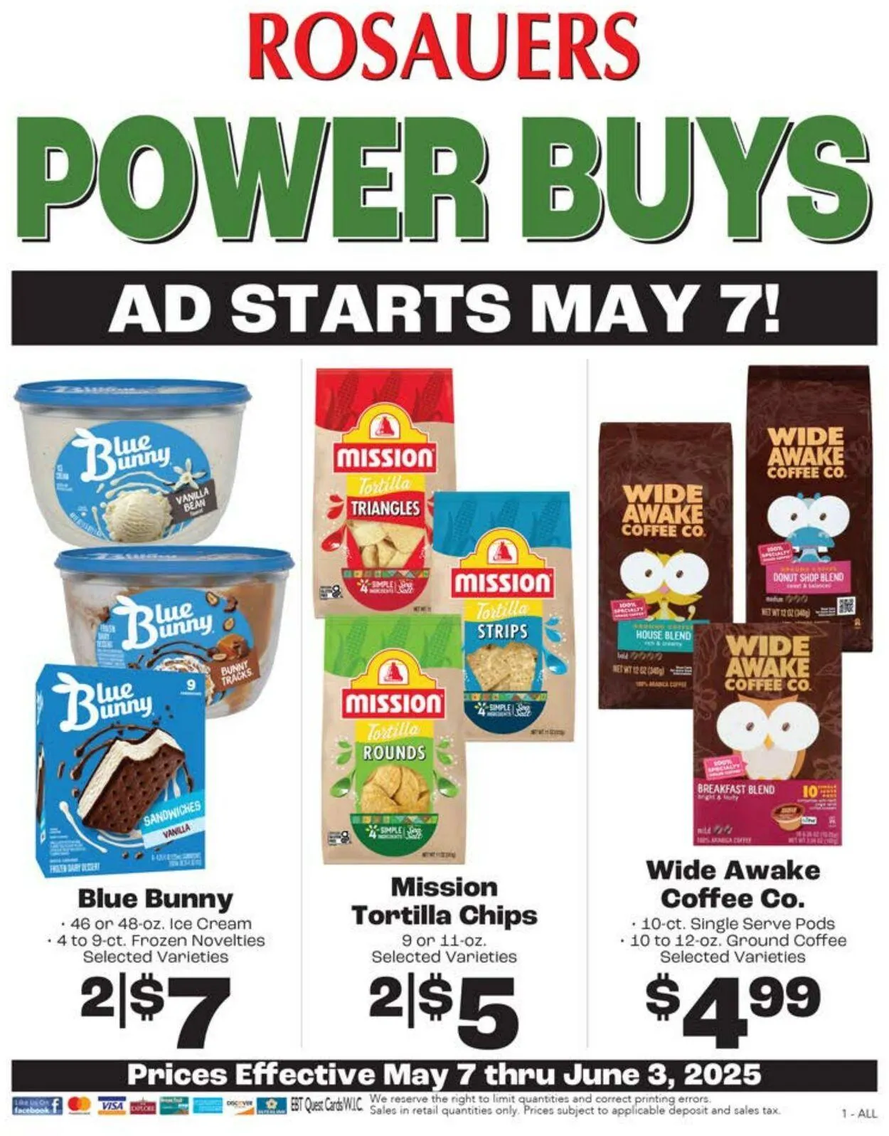Weekly ad Rosauers from May 1 to May 31 2025 - Page 1