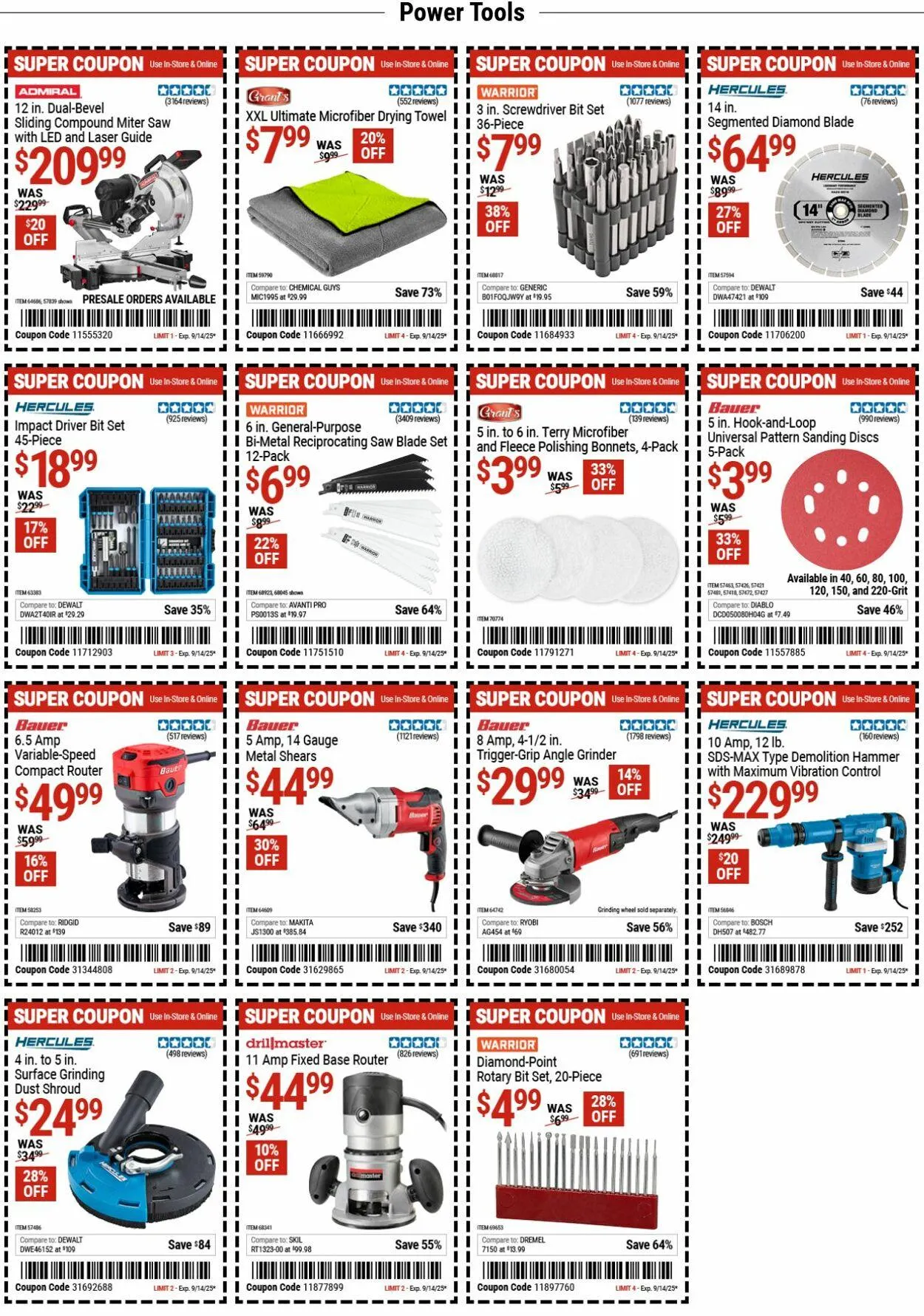Weekly ad Harbor Freight from September 8 to September 17 2025 - Page 7