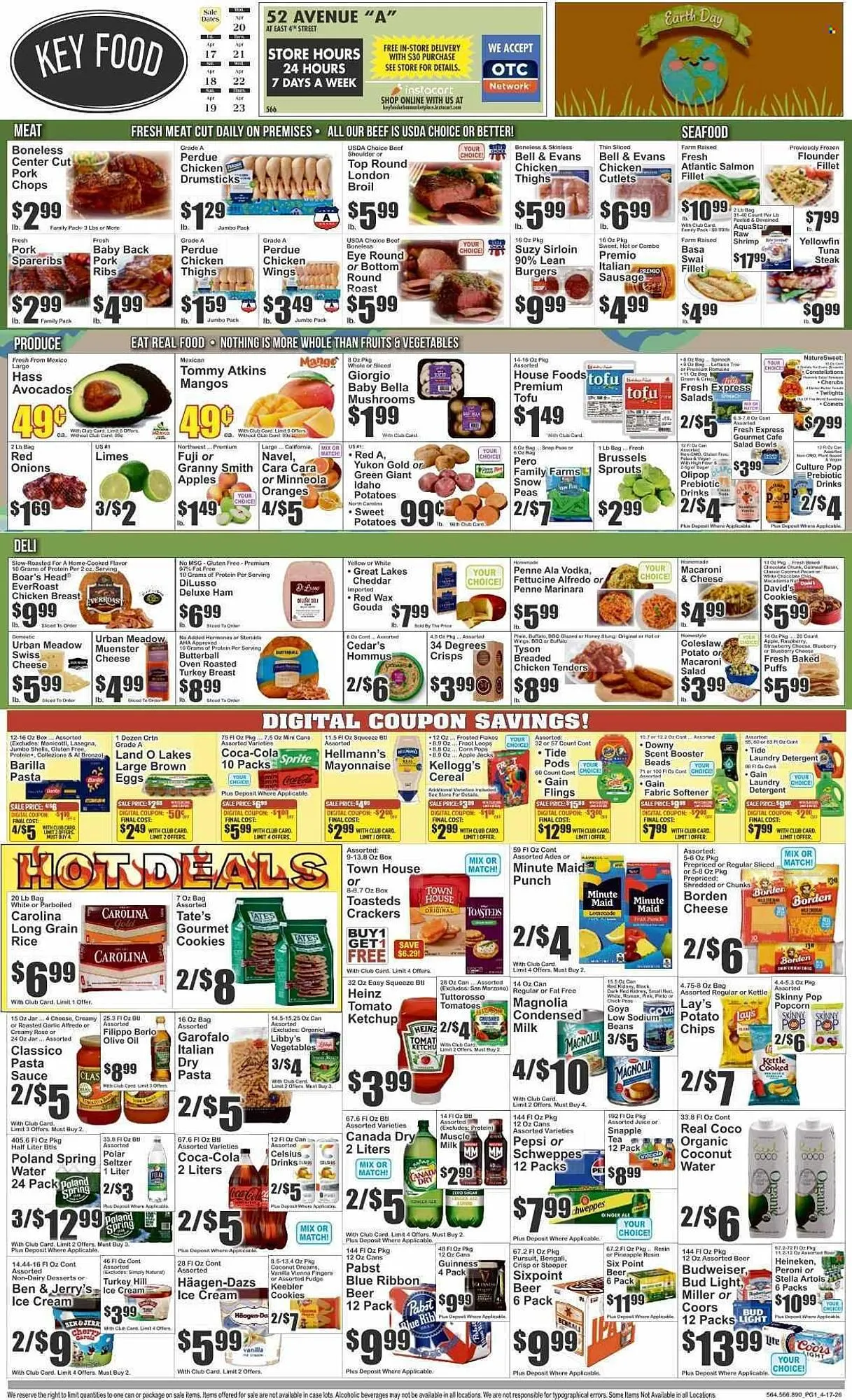 Weekly promotion Key Food circular spanning from April 17 to April 23 2026 - Page 1 for Catalogue 365