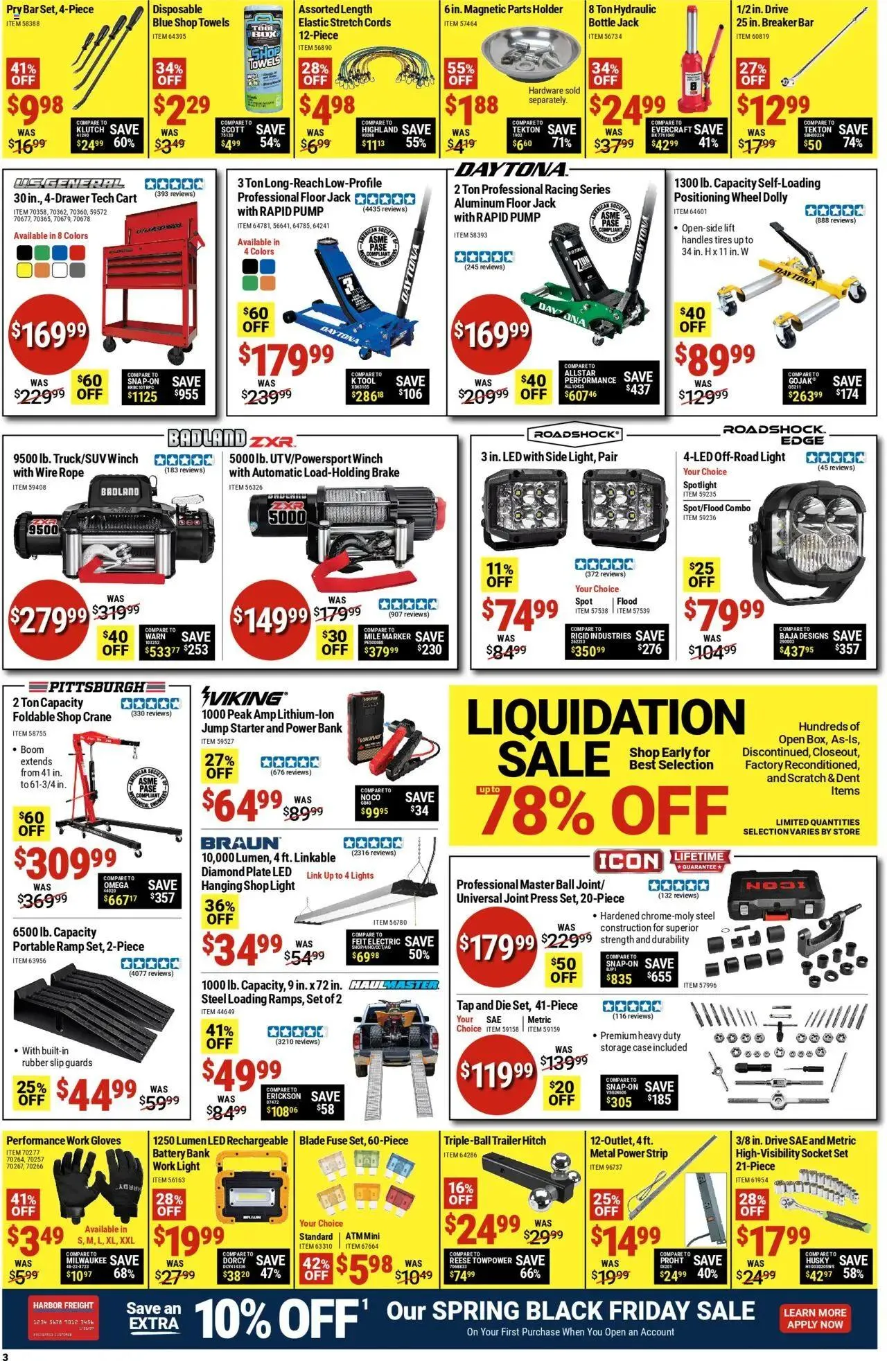 Weekly ad Harbor Freight Black Friday from April 7 to April 14 2025 - Page 3