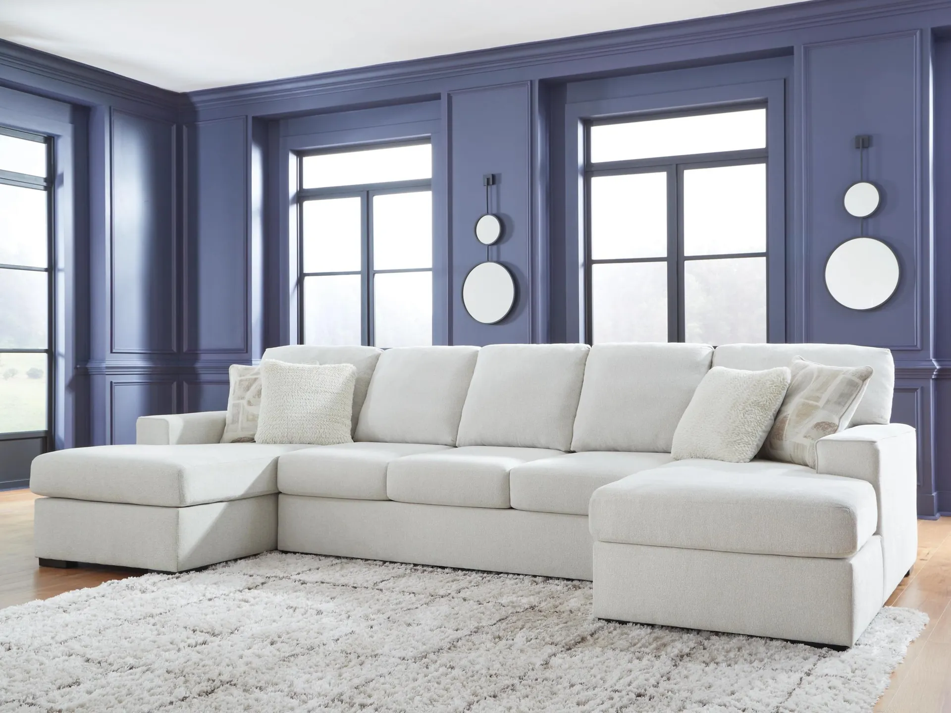 Leighelli 3-Piece Sectional with Double Chaise