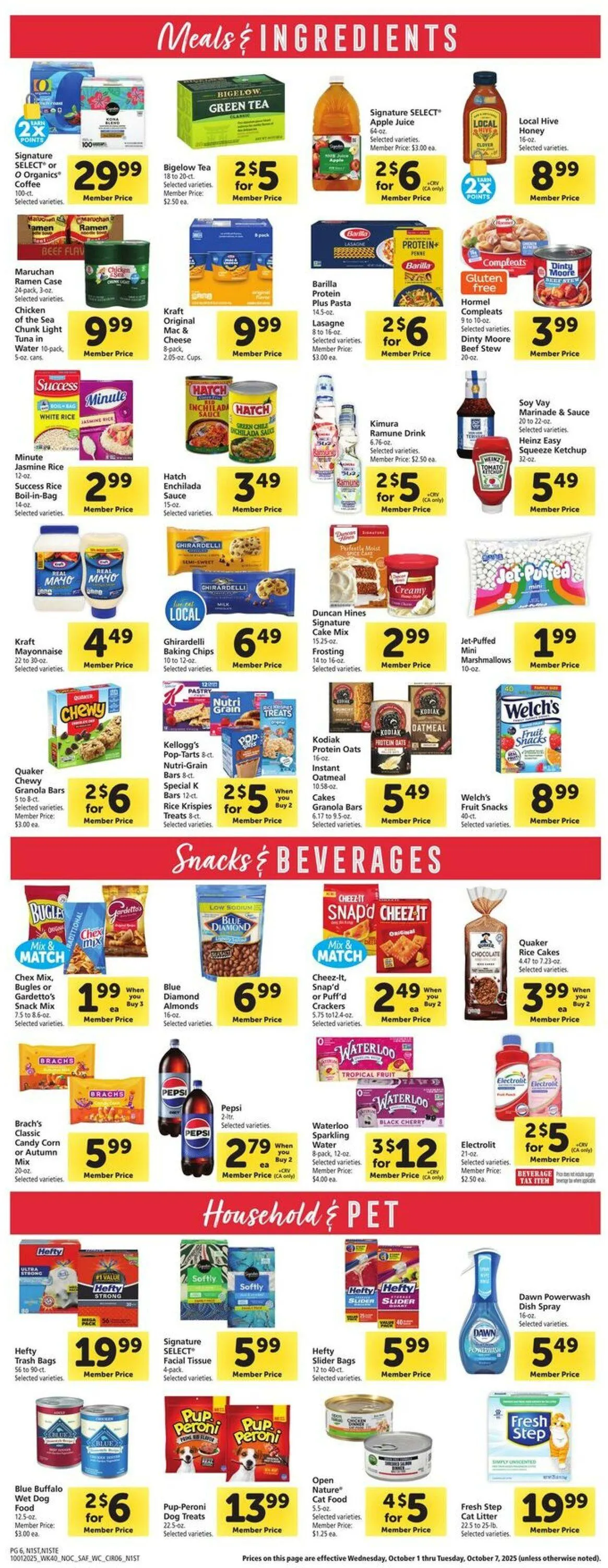 Weekly ad Safeway Current weekly ad from October 1 to October 7 2025 - Page 6