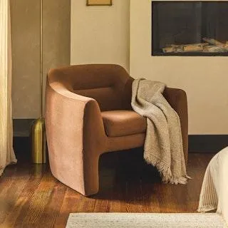 Eleanor 34" Velvet Lounge Chair - Hale Earth