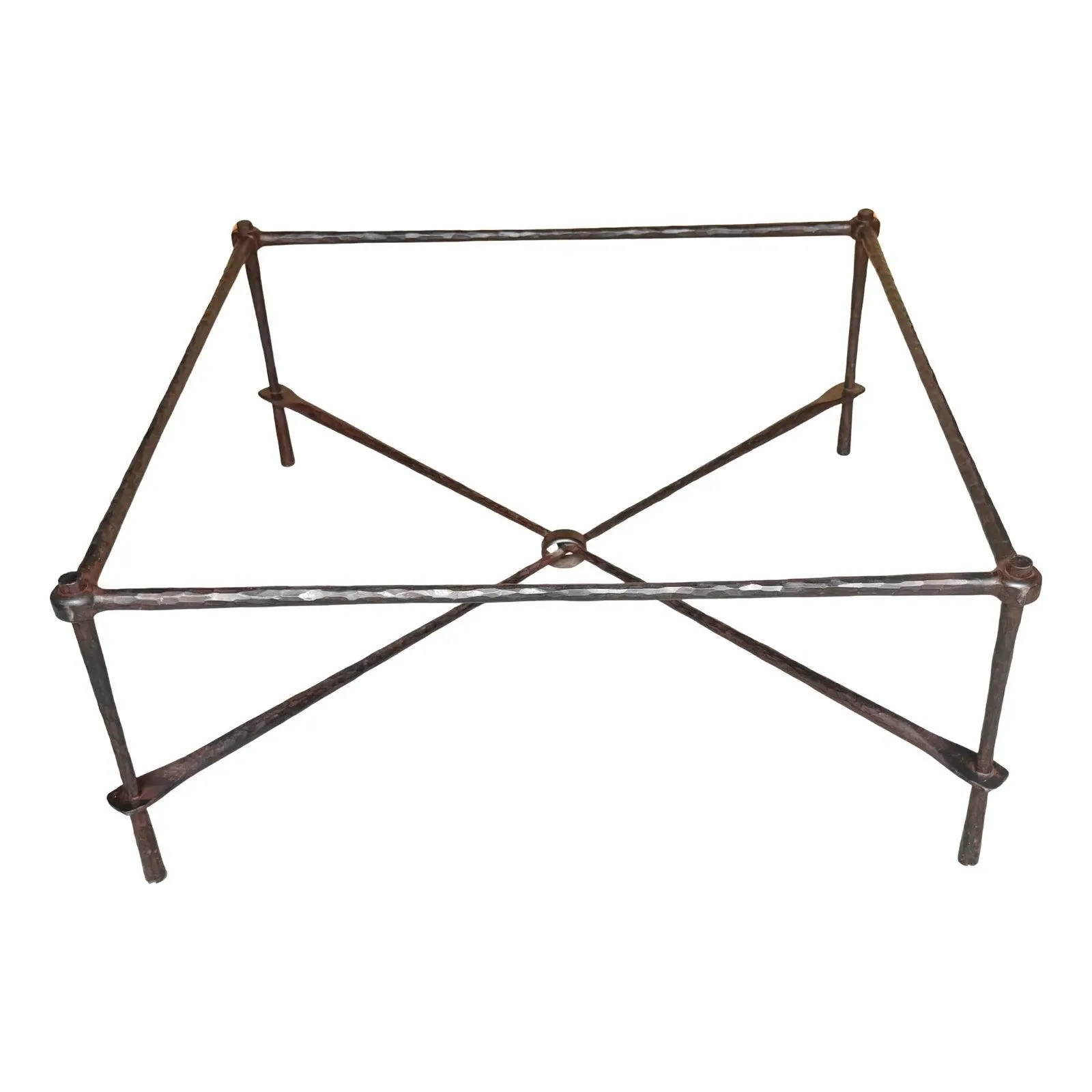 Alberto & Diego Giacometti Style Bronzed Forged Iron Modern Coffee Table Base