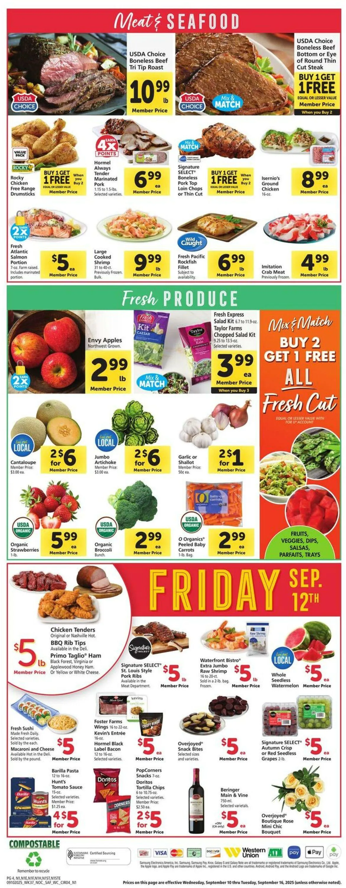 Weekly ad Safeway Current weekly ad from September 10 to September 16 2025 - Page 4