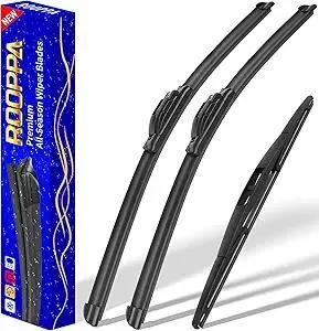 3 wipers Replacement for 2007-2011 Honda CRV CR-V/2007-2018 Acura RDX/2018-2020 nissan leaf, Windshield Wiper Blades Original Equipment Replacement - 26"/16"/14" (Set of 3) U/J HOOK