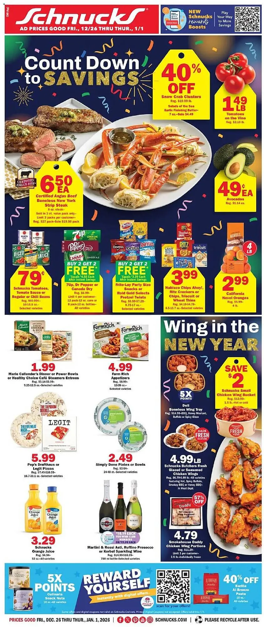 Weekly ad Schnucks weekly ad from December 26 to January 1 2026 - Page 1