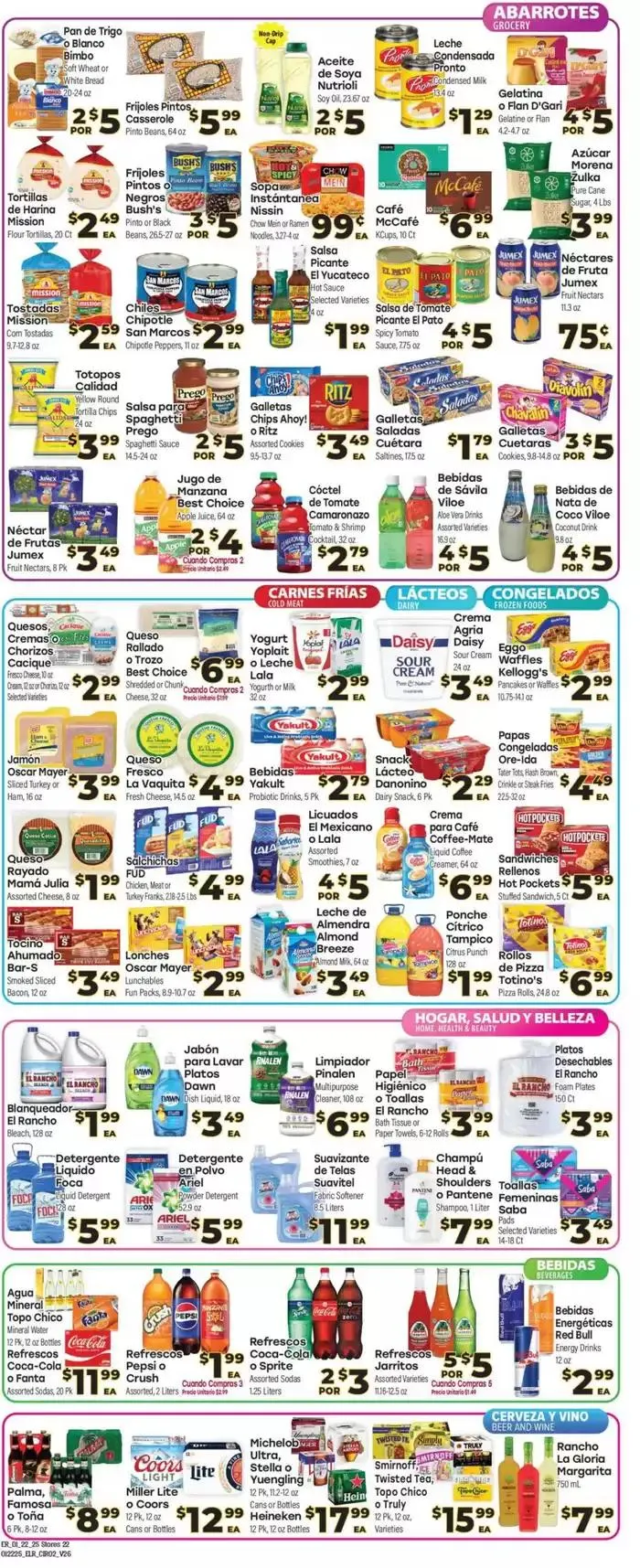 Weekly ad Supermercado El Rancho Weekly ad from January 22 to February 5 2025 - Page 2