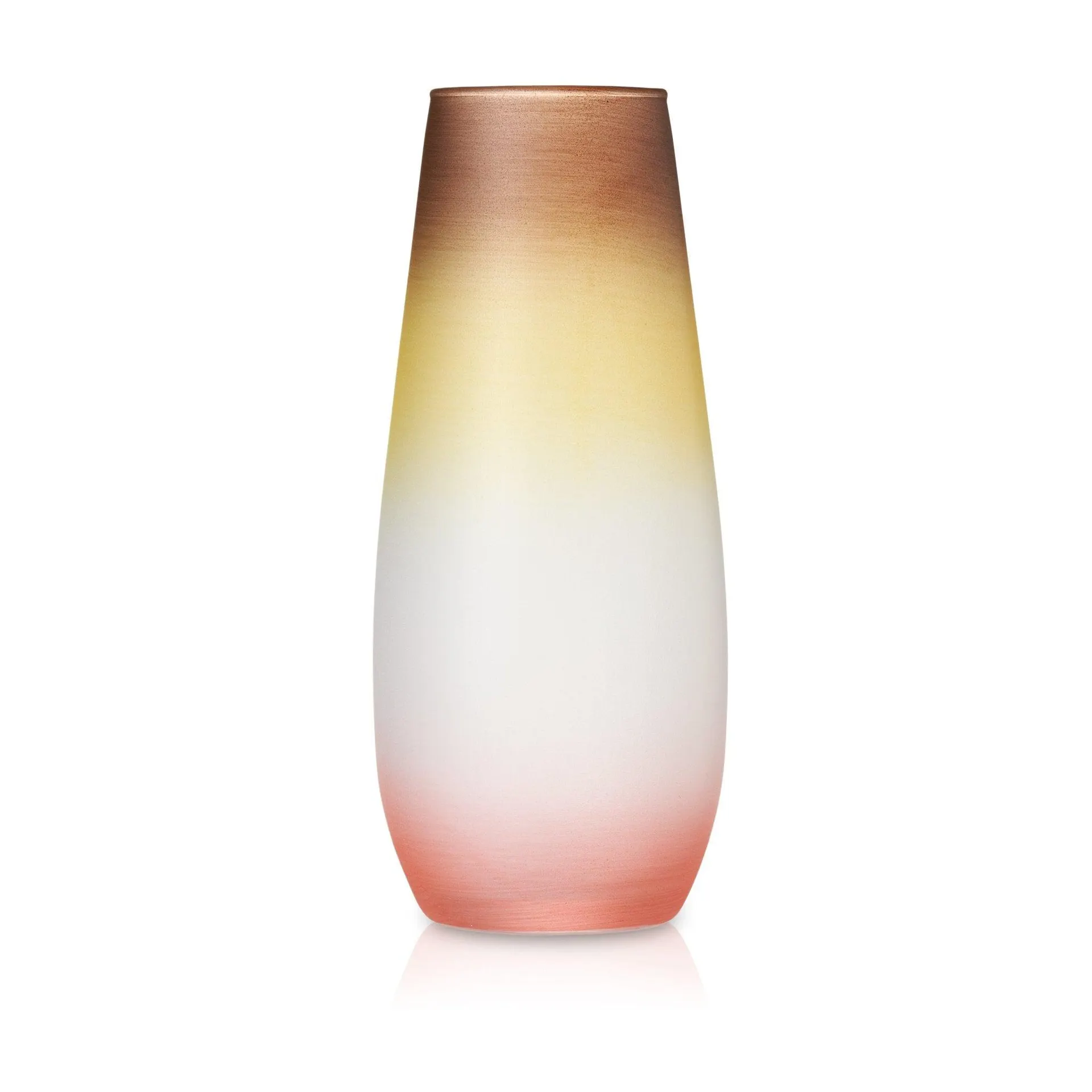 Pier 1 Handpainted Ombre Desert Sunset Glass Vase