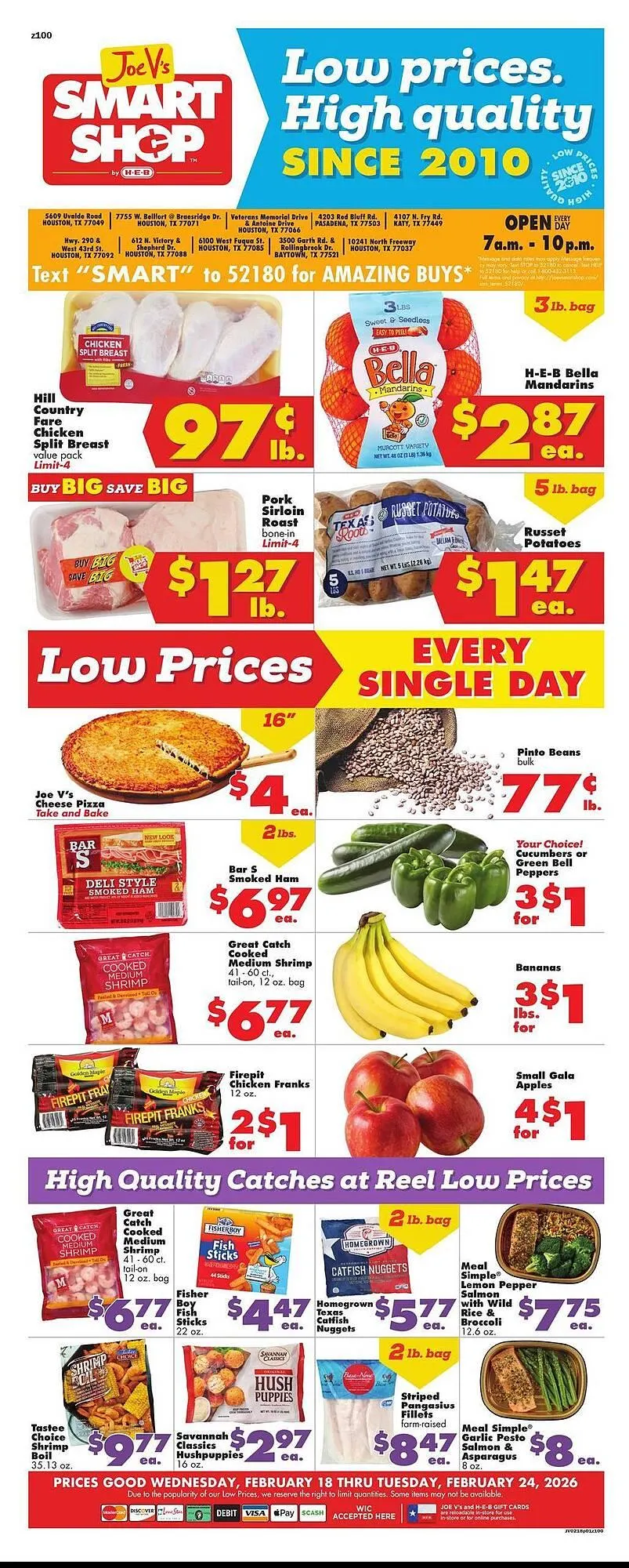 Weekly ad Joe V's Smart Shop weekly ad from February 18 to February 24 2026 - Page 1