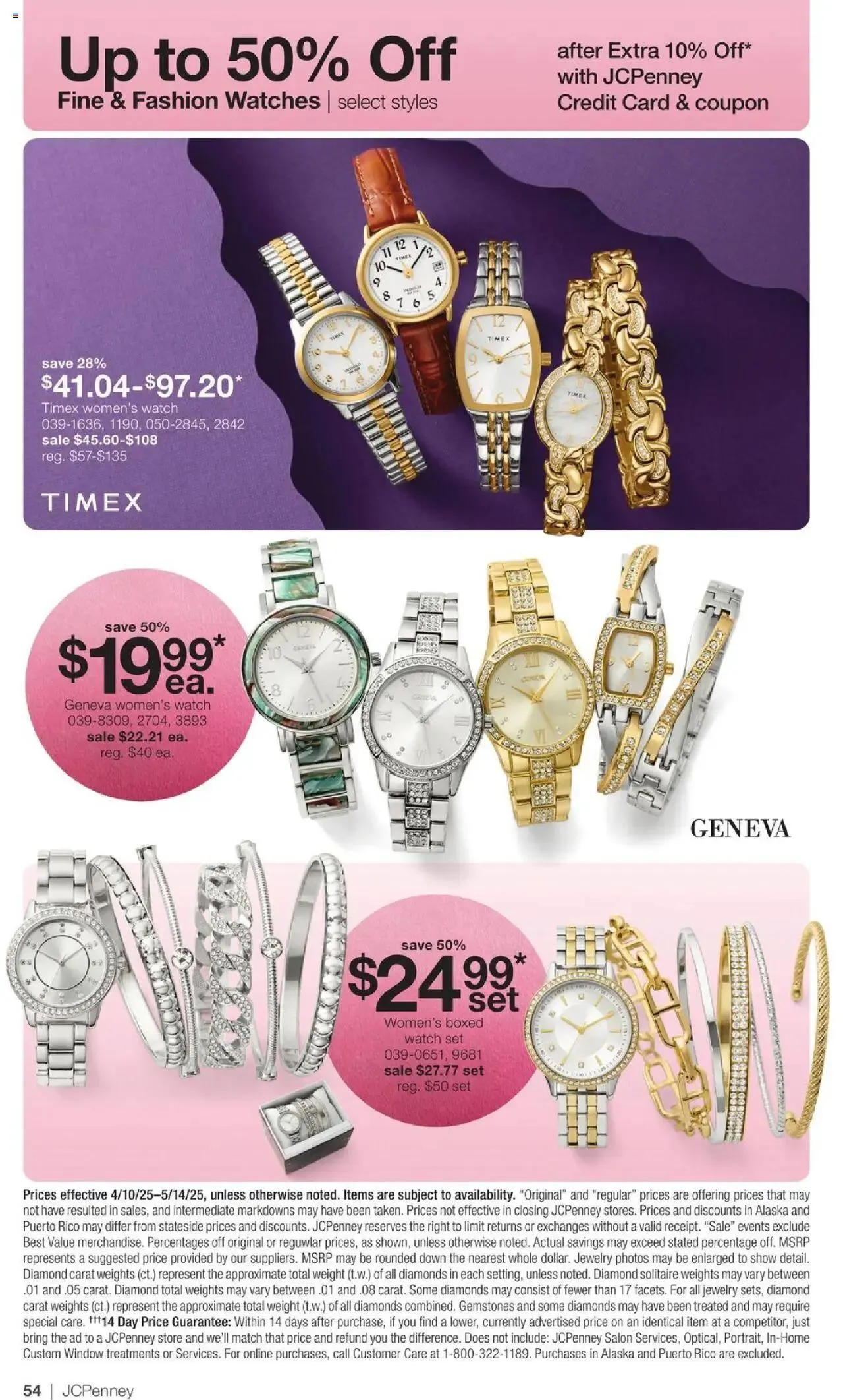 Weekly ad JCPenney Mother’s Day Jewelry Sale from April 10 to May 14 2025 - Page 52
