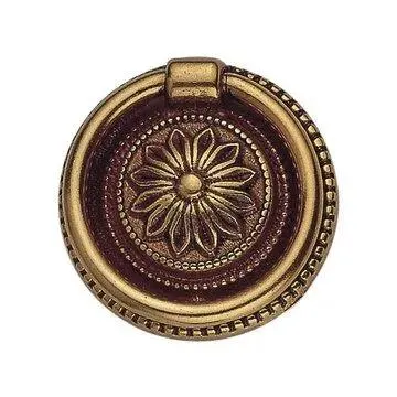 Marella Louis XVI Simple Flower Brass Ring Pull