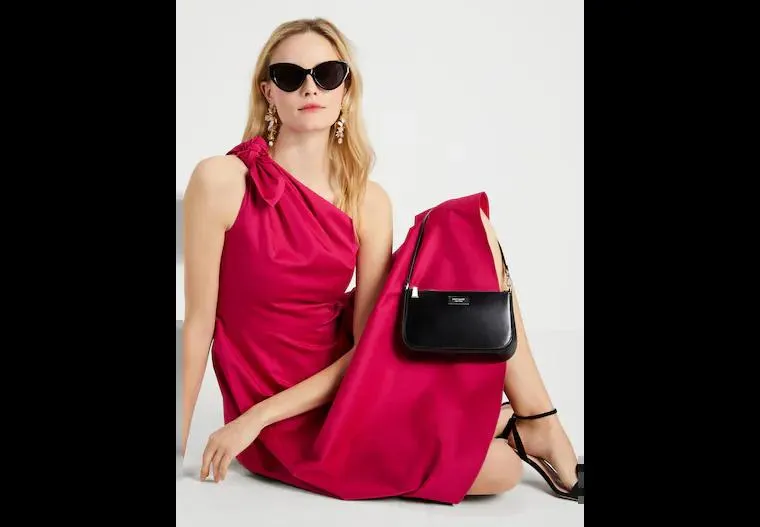 Poplin One-shoulder Sabrina Dress