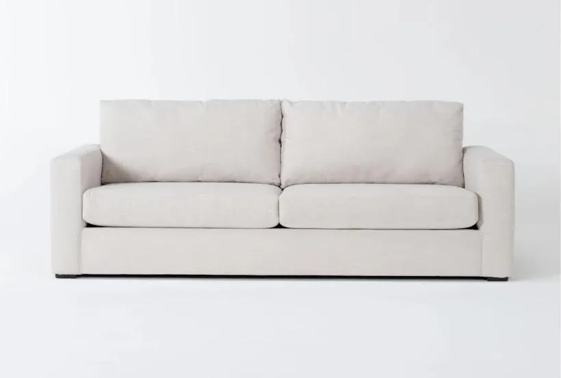 Araceli II Sand Beige Fabric 95" Sofa | Loose Reversible Back
