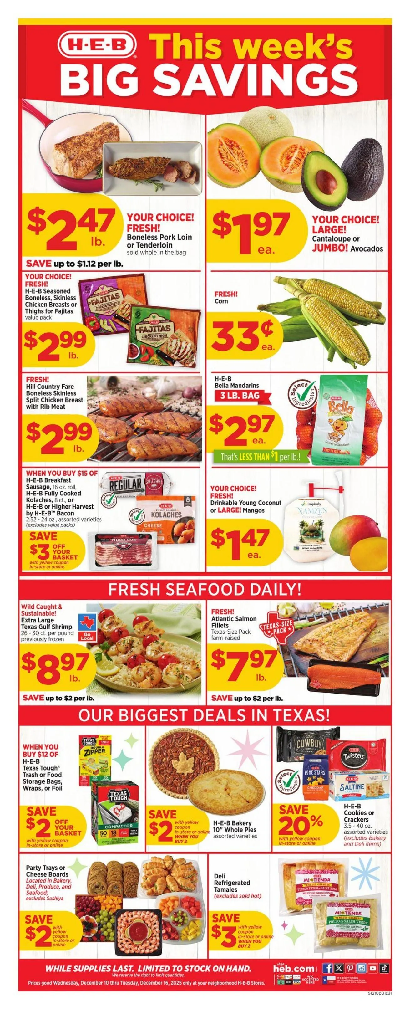 Weekly ad H-E-B Current weekly ad from December 10 to December 16 2025 - Page 1