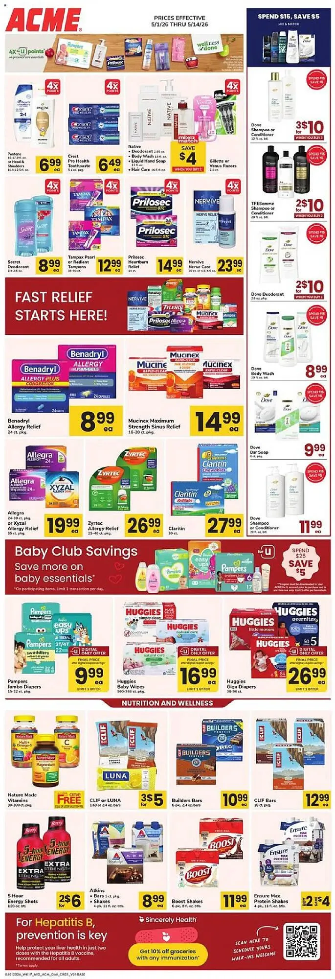Weekly ad ACME weekly ad from May 1 to May 14 2026 - Page 1