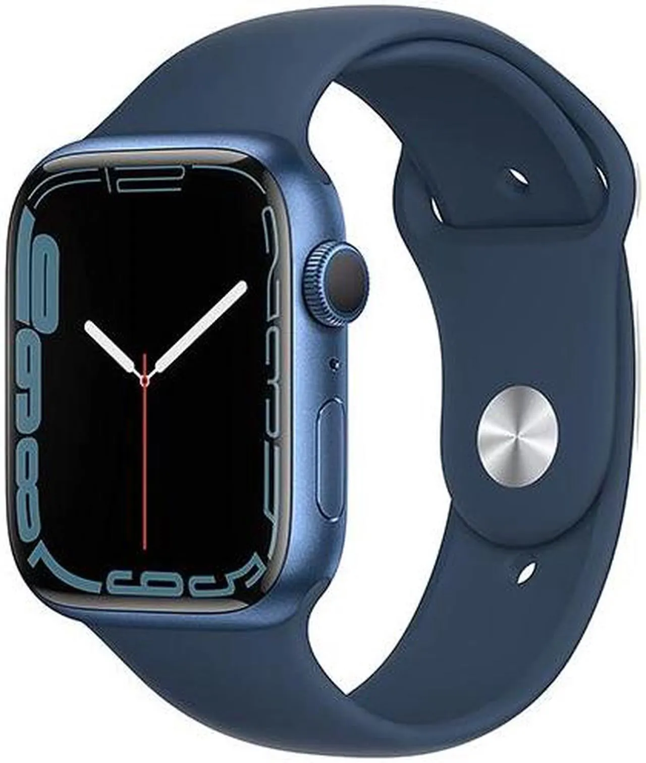 Apple Watch Series 7 45mm GPS - Blue Aluminum Case - Blue Sport Band (2021) - Good Condition