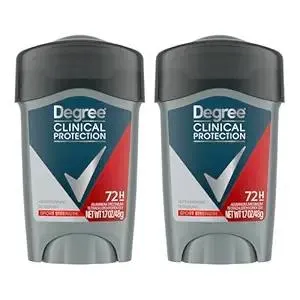 Degree Men Antiperspirant Deodorant Sport Strength,72-Hour Sweat & Odor Protection Prescription-Strength Antiperspirant For Men with MotionSense Technology, 1.7 oz (Pack of 2)