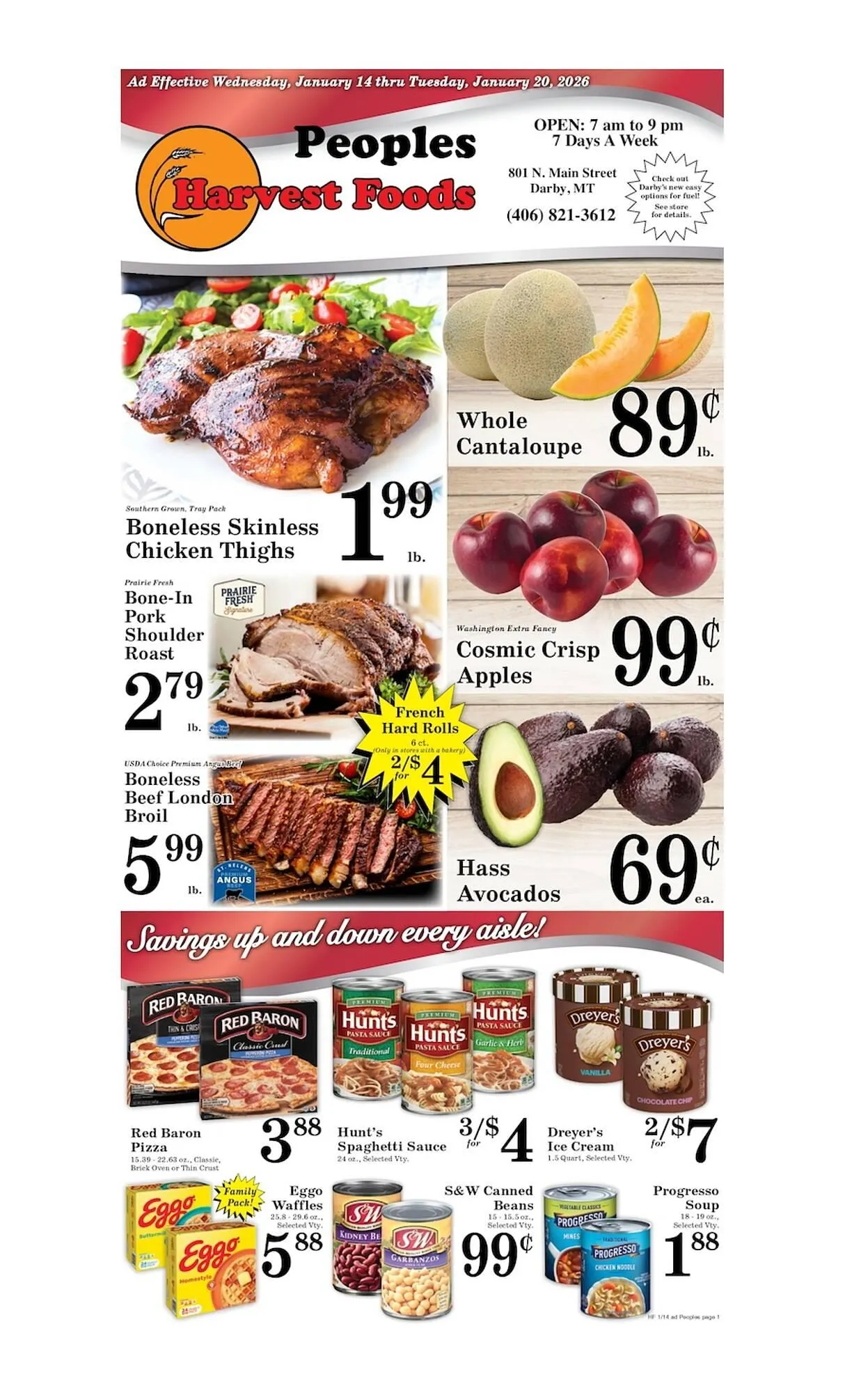 Weekly ad Harvest Foods weekly ad from January 14 to January 20 2026 - Page 1