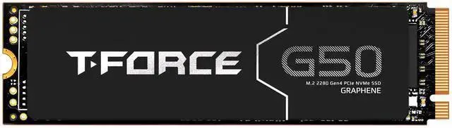 Team Group T-FORCE G50 M.2 2280 1TB PCIe 4.0 x4 with NVMe 1.4 TLC Internal Solid State Drive (SSD) TM8FFE001T0C129