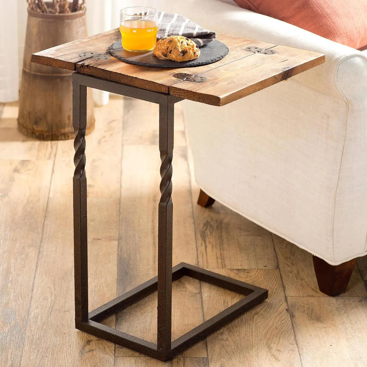 Deep Creek Rustic Pull-Up Table with Fold-Out Leaves