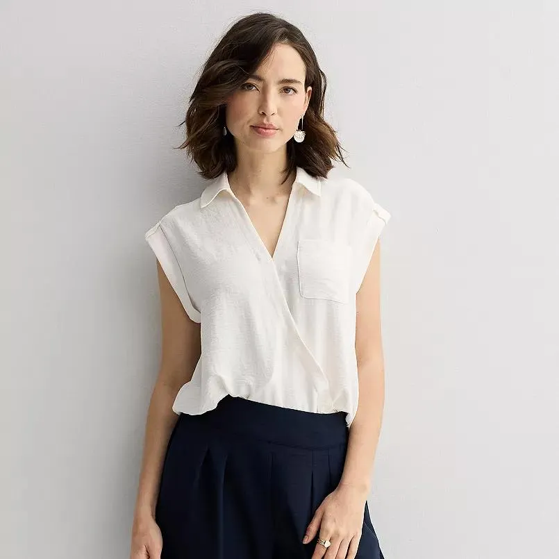 Women's Nine West Dolman Surplice Shirt