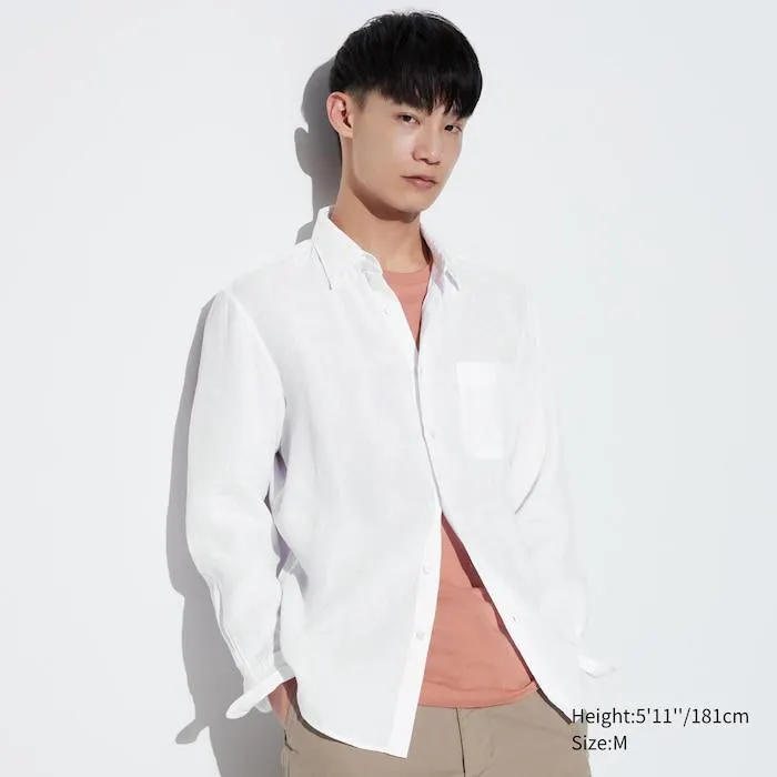 Premium Linen Long-Sleeve Shirt