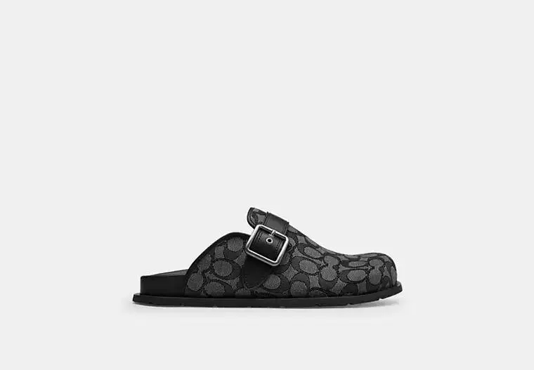 Buckle Clog In Signature Jacquard