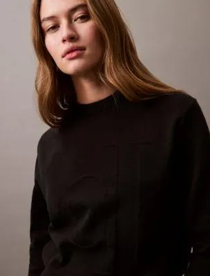 Smooth Cotton Monogram Sweater