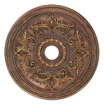 Livex Lighting Prefinished 30 1/2 Inch Acanthus Ceiling Medallion