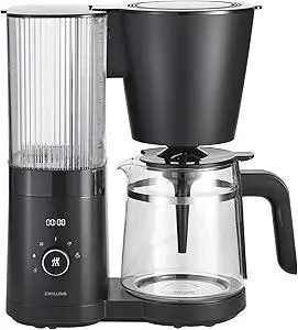 ZWILLING Enfinigy Glass Drip Coffee Maker 12 Cup, Awarded the SCA Golden Cup Standard, Black