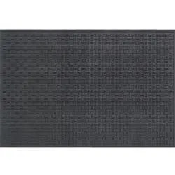 Apache Mills® Black 4' x 6' Tire Tuff™ Mission Outdoor Door Mat