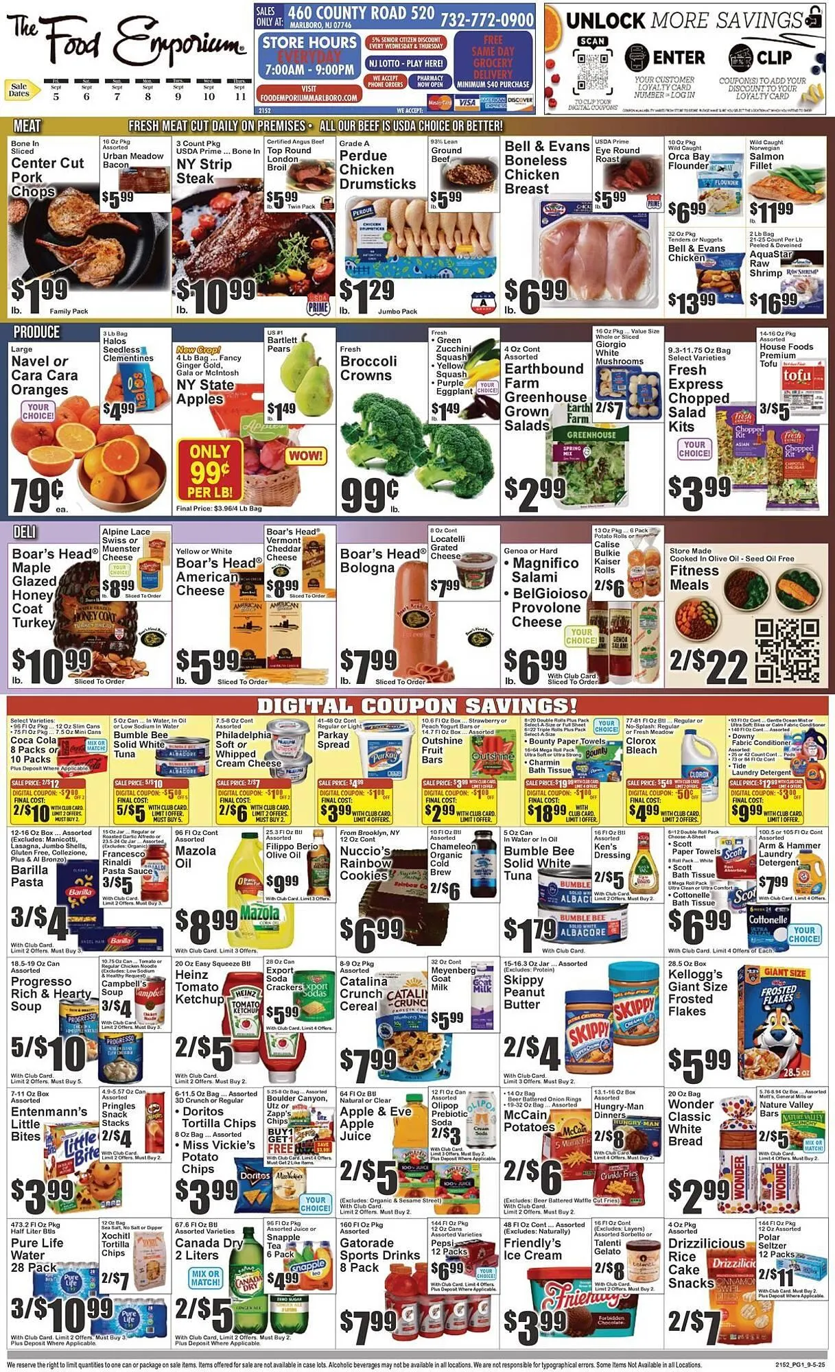 Weekly ad The Food Emporium circular from September 5 to September 11 2025 - Page 1