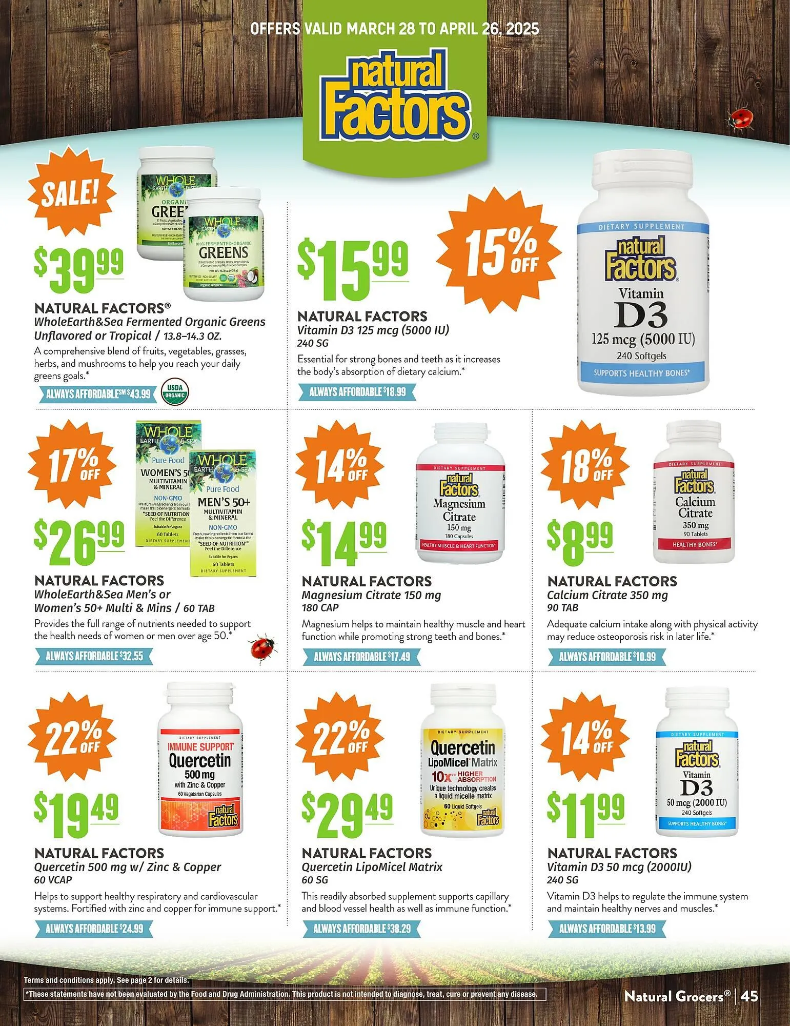 Weekly ad Natural Grocers ad from April 18 to April 26 2025 - Page 45