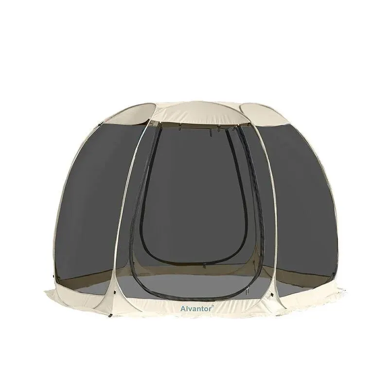 Alvantor Pop-Up Screen House Tent, 10' x 10', Beige