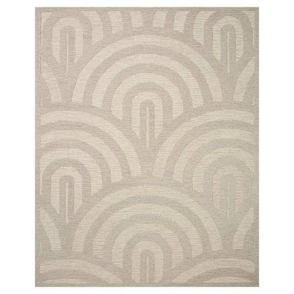 (B805) Tracey Boyd Arthur Neutral Arch Area Rug, 8x10